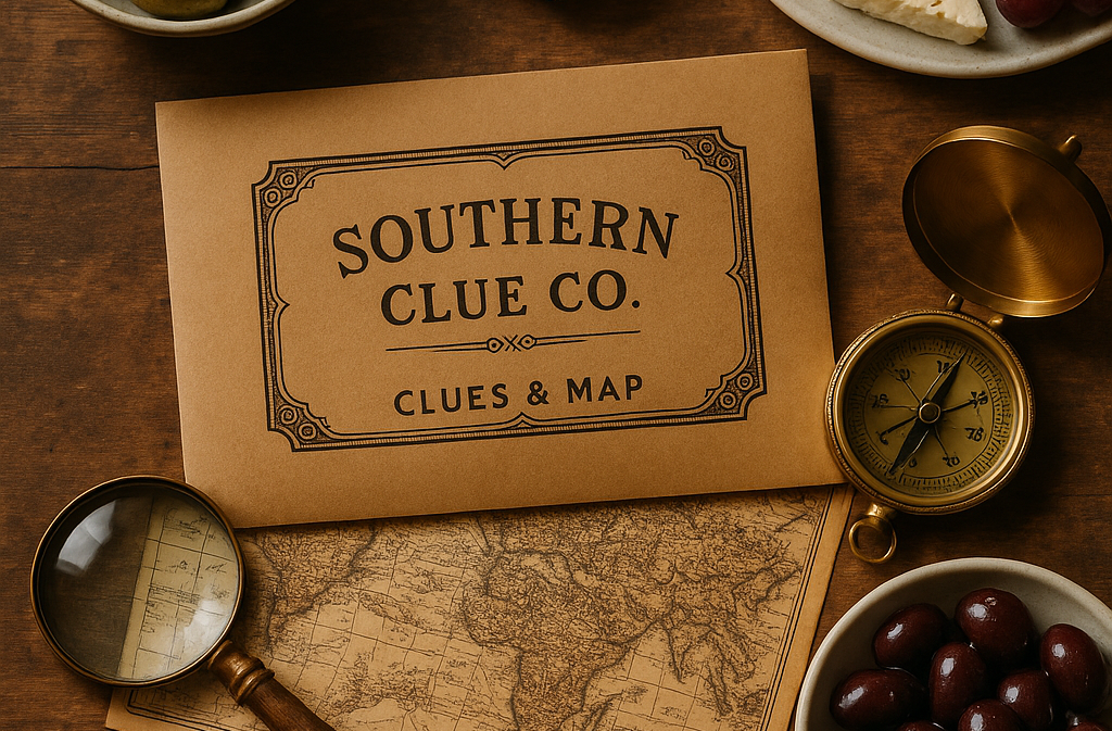 Contact Southern Clue Co mystery picnic Charleston